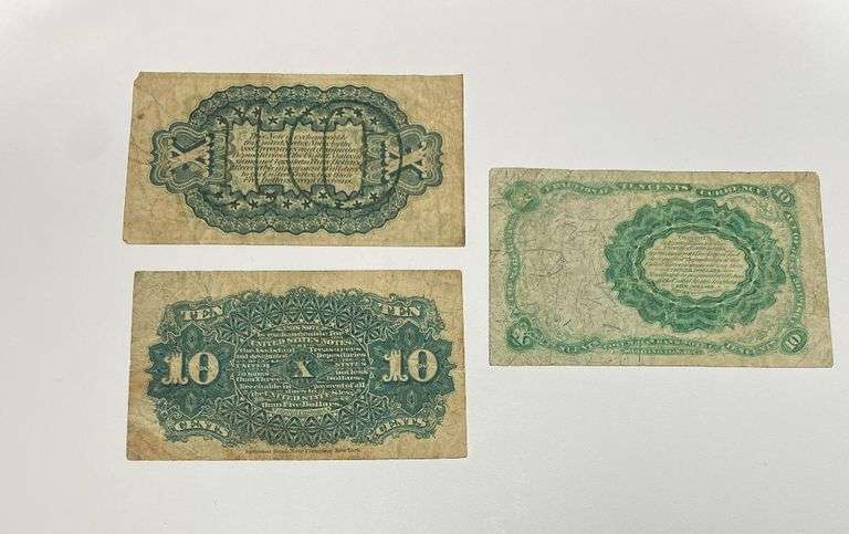 3 10 Cent Fractional Notes