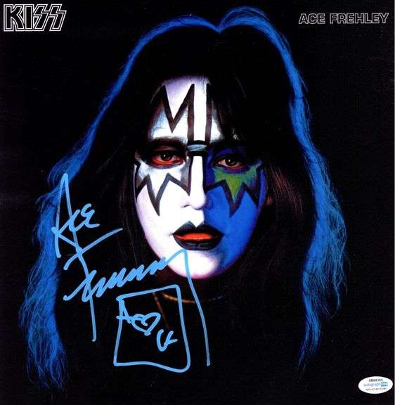KISS Ace Frehley Signed Framed 20x25 Solo Album Photo Display Exact Proof ACOA
