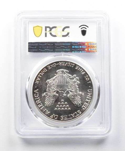 MS69 1988 American Silver Eagle PCGS Red Peripheral Toning