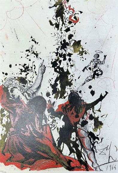 Highly Collectible and Rare Salvador Dali Original Llithograph from the  'Biblia Sacra' Suite