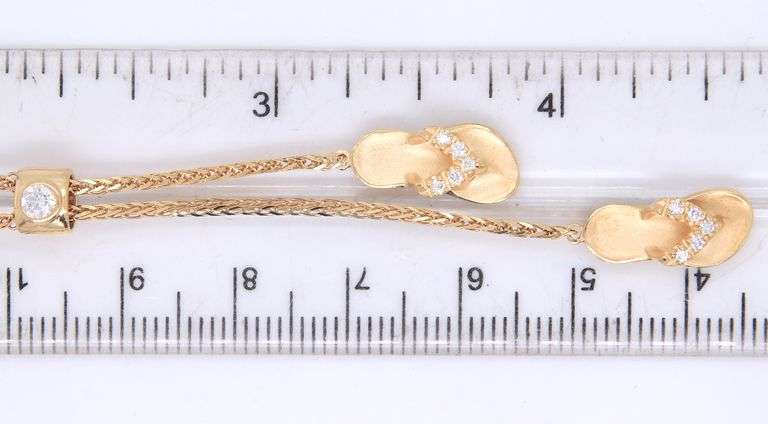 Nahoku Hawaiian Slipper Lariat necklace