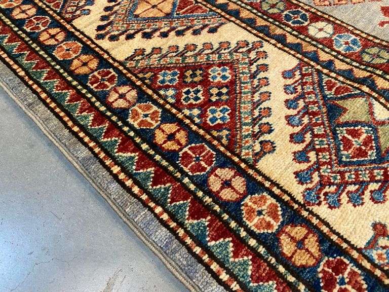 FINE SUPER KAZAK RUG 8'.1"x10'.5"