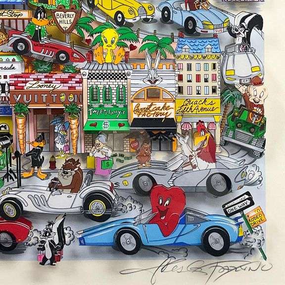Looneywood by Charles Fazzino