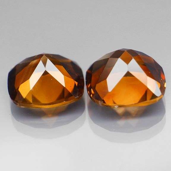 Beautifully matched 9.32ct Imperial Topaz pair