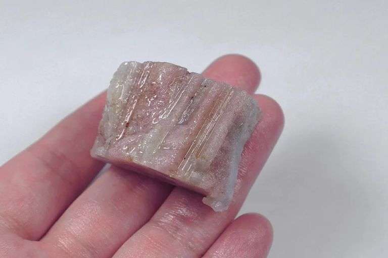 210ct untreated pink Tourmaline in matrix