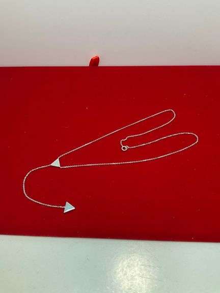 BRAND NEW 14K WHITE DIAMOND NECKLACE