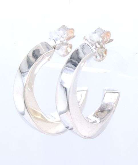 Tiffany & Co small twisted hoop earrings