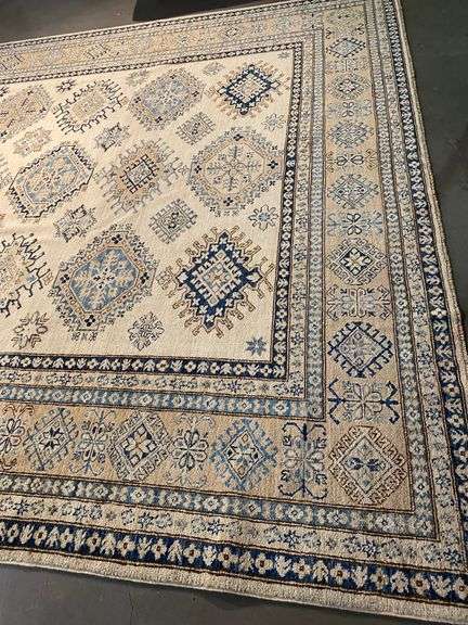 EXQUISITE FINE SUPER KAZAK RUG 9'.1"x12'.2"