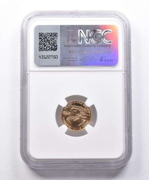 MS70 1986 $5 American Gold Eagle 1/10 Oz Gold NGC