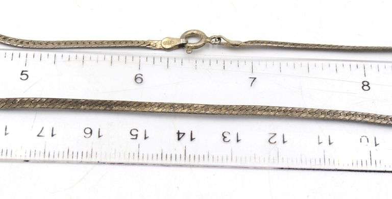 Group lot of 4 Vintage 925 sterling silver chains