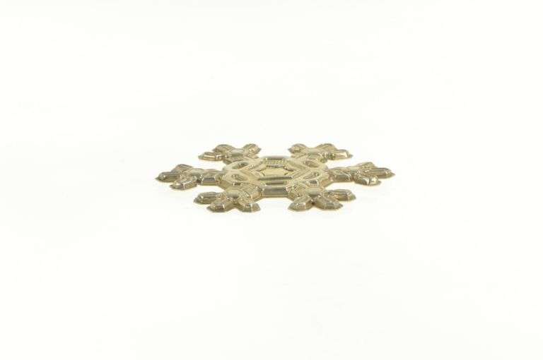 Sterling Silver 1988 Gorham Snow Flake Christmas Ornament