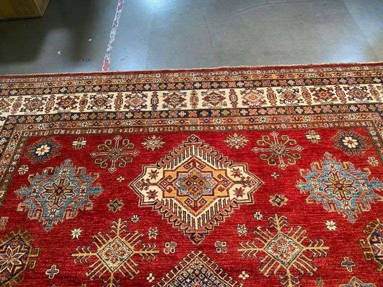 EXQUISITE FINE SUPER KAZAK RUG 9'.2"x12'.3"
