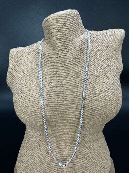 Sterling Silver Solid Miami Cuban Link Chain 3.5mm 925 Italy Heavy Curb Necklace 24" Inch