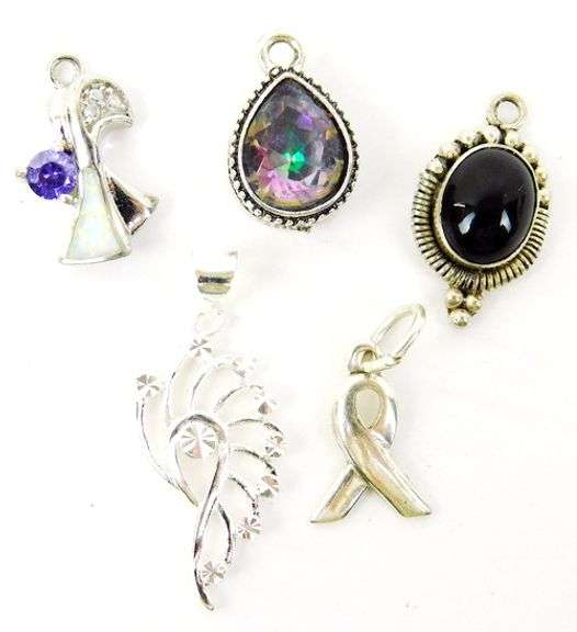 5 Sterling Silver Pendants