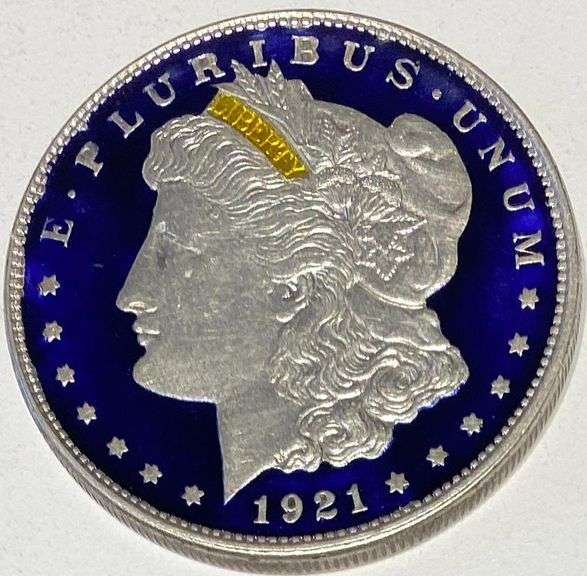 1921 Enameled Morgan Dollar