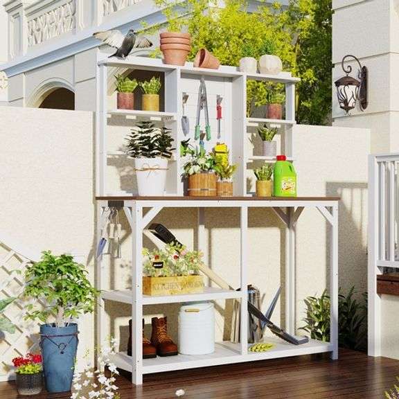 Large Outdoor Gardening Work Bench