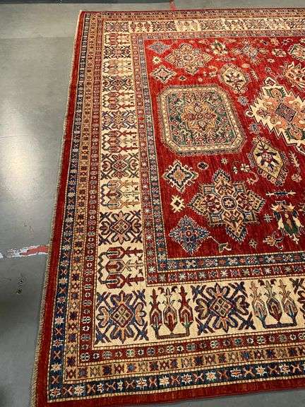 FINE SUPER KAZAK RUG 8'.10"x12'.5"