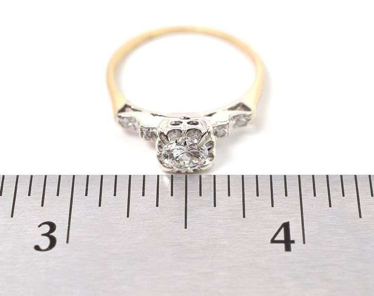 Fantastic 14K Yellow Gold Diamond Engagement Ring