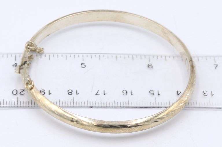 Group lot of 3 vintage 925 sterling silver cuff bangles