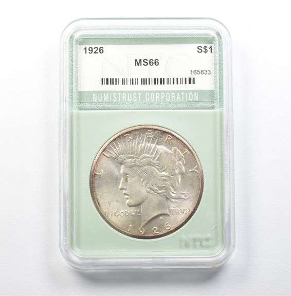 1926 Peace Silver Dollar MS66 NTC