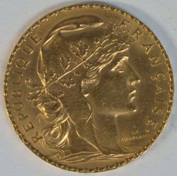 Super choice BU 1911 France 20 Francs Gold 'Rooster'