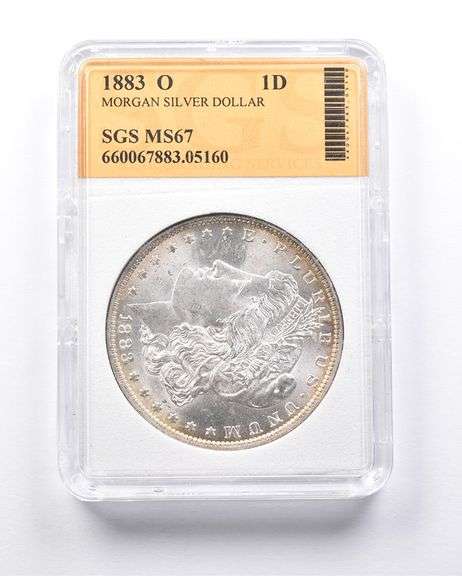 1883-O Morgan Silver Dollar MS67 SGS