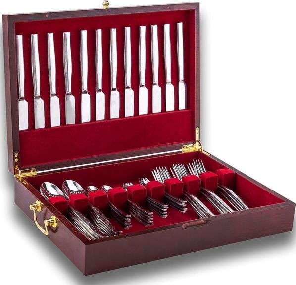 Wooden Silverware Chest
