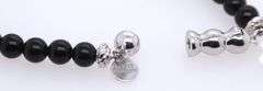 Gabriel & Co 6mm black onyx beaded bracelet