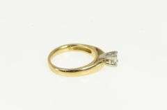 14K Yellow Gold 0.35 Ct Princess Cut Diamond Engagement Ring