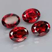 Top color!! 5.82ct 4pc. Mozambique Garnet set