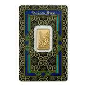Arabian Horse 5g Pure Gold Bar with Pendant Frame