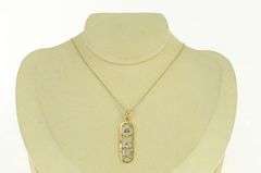 14K Yellow Gold 0.30 Ctw Diamond Phi Delta Kappa Greek Pendant