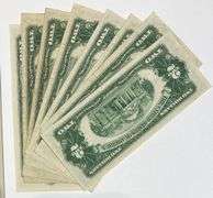 8 Various 1953  $2 Red Seal US Notes