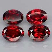 Top color!! 5.82ct 4pc. Mozambique Garnet set