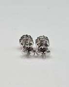 Dazzling 2.5 Ct VVs1 White E-F Fire Moissanite Cluster Earrings