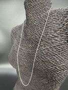 10k White Gold Solid Singapore Rope Link Chain 1.1mm Necklace 24"