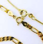 Italian Sterling Vermeil Bracelet & Anklet
