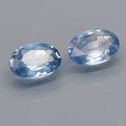 Heated only! .96ct ceylon blue Sapphire pair