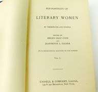 1887 Pen Portraits of Literary Women, 2 Volumes