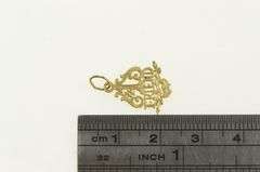 14K Yellow Gold #1 Number One Best Friend Friendship Charm/Pendant