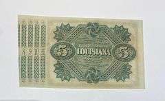 1879 Series State of Louisiana $5 Baby Bond