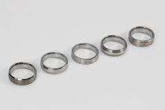 Lot of 5 Size 14 Tungsten Carbide Rings in Various Styles
