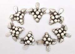 Perfect 925 Fancy Link Grape Bracelet