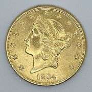Twenty Dollar Gold Liberty 1904 Coin
