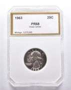 PR68 Deep CAM 1963 Washington Quarter PCI