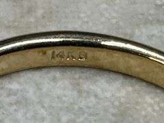 14k Yellow Solid Gold 2mm Domed Plain Men's Women's Wedding Band Size 9