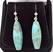 Fantastic Sterling Silver Turquoise Gemstone Earrings