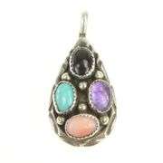 Sterling Silver Richard Begay Navajo Native American Pendant