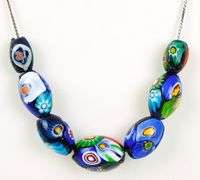 Vintage Italian Venetian Art Glass Bead Necklace