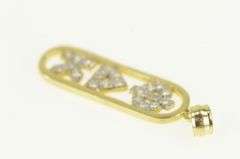 14K Yellow Gold 0.30 Ctw Diamond Phi Delta Kappa Greek Pendant